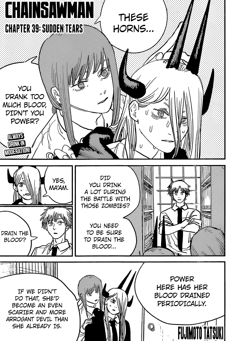 Chainsaw Man, Chapter 39 - Sudden Tears image 01