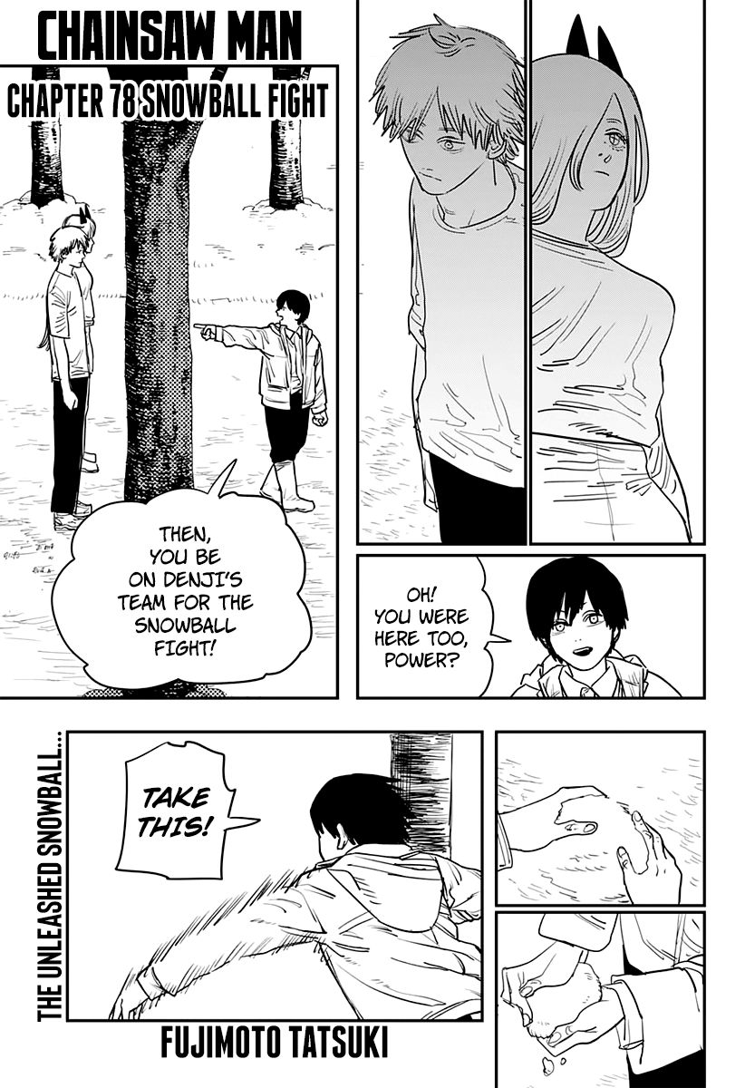 Chainsaw Man, Chapter 78 - Snowball Fight image 01
