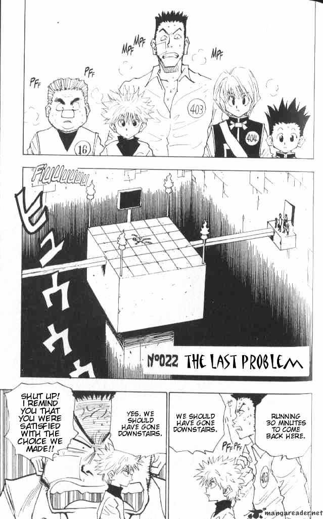 Hunter x Hunter, Chapter 22 - The Last Problem image 02