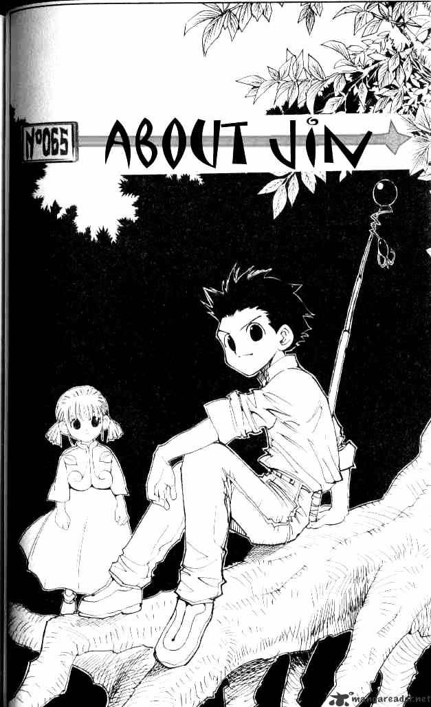 Hunter x Hunter, Chapter 65 - About Jin image 02