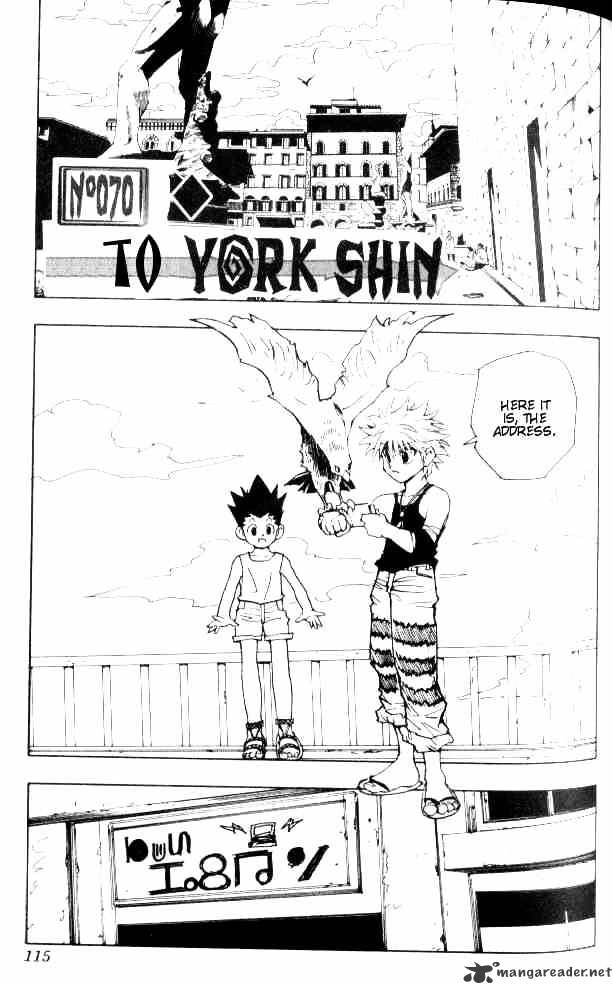 Hunter x Hunter, Chapter 70 - To York Shin image 01