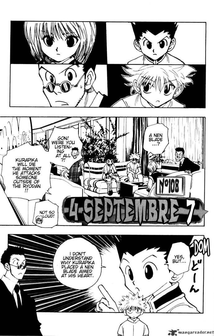 Hunter x Hunter, Chapter 108 - September Fourth 7 image 01