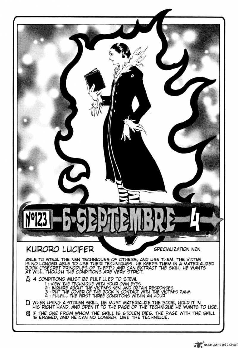 Hunter x Hunter, Chapter 123 - September Sixth 4 image 04