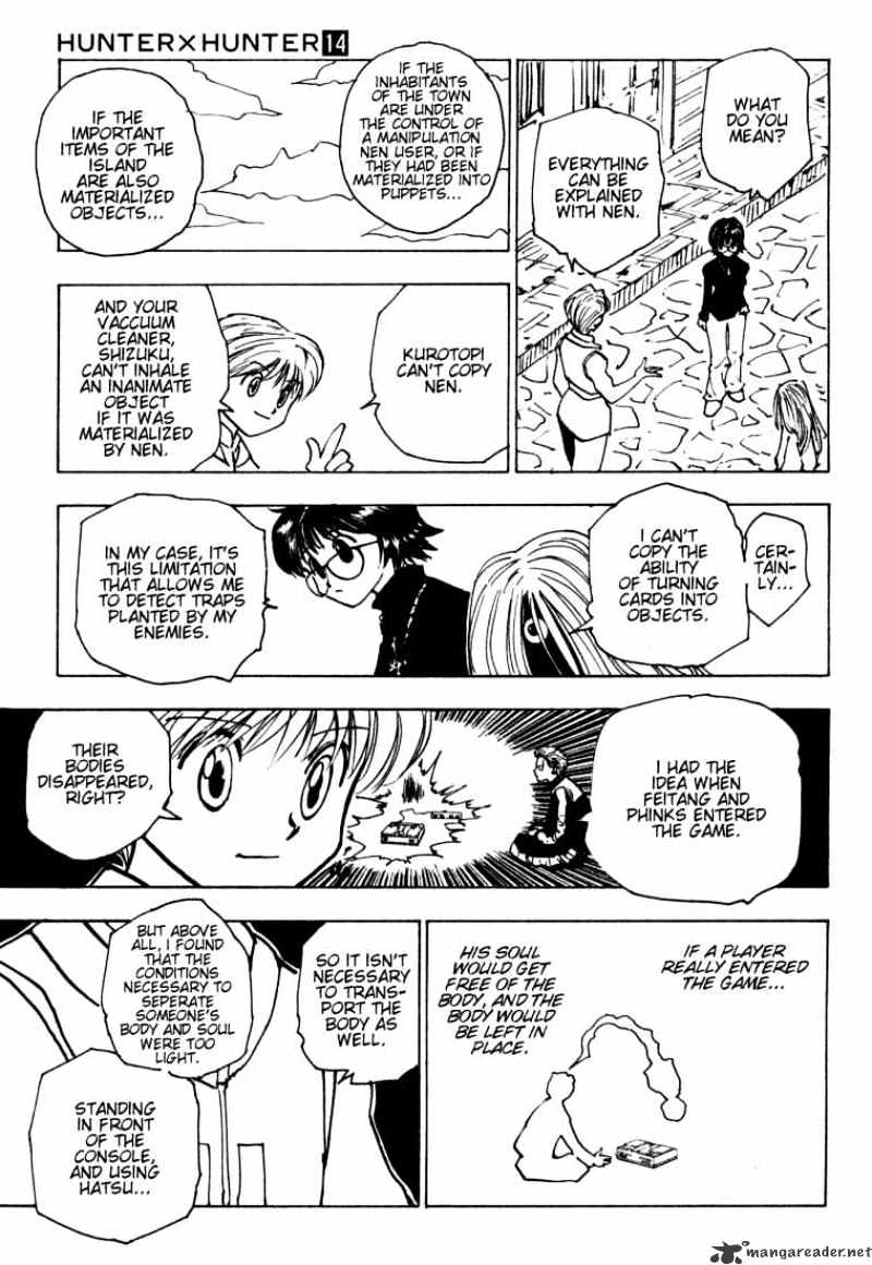 Hunter x Hunter, Chapter 134 - Game