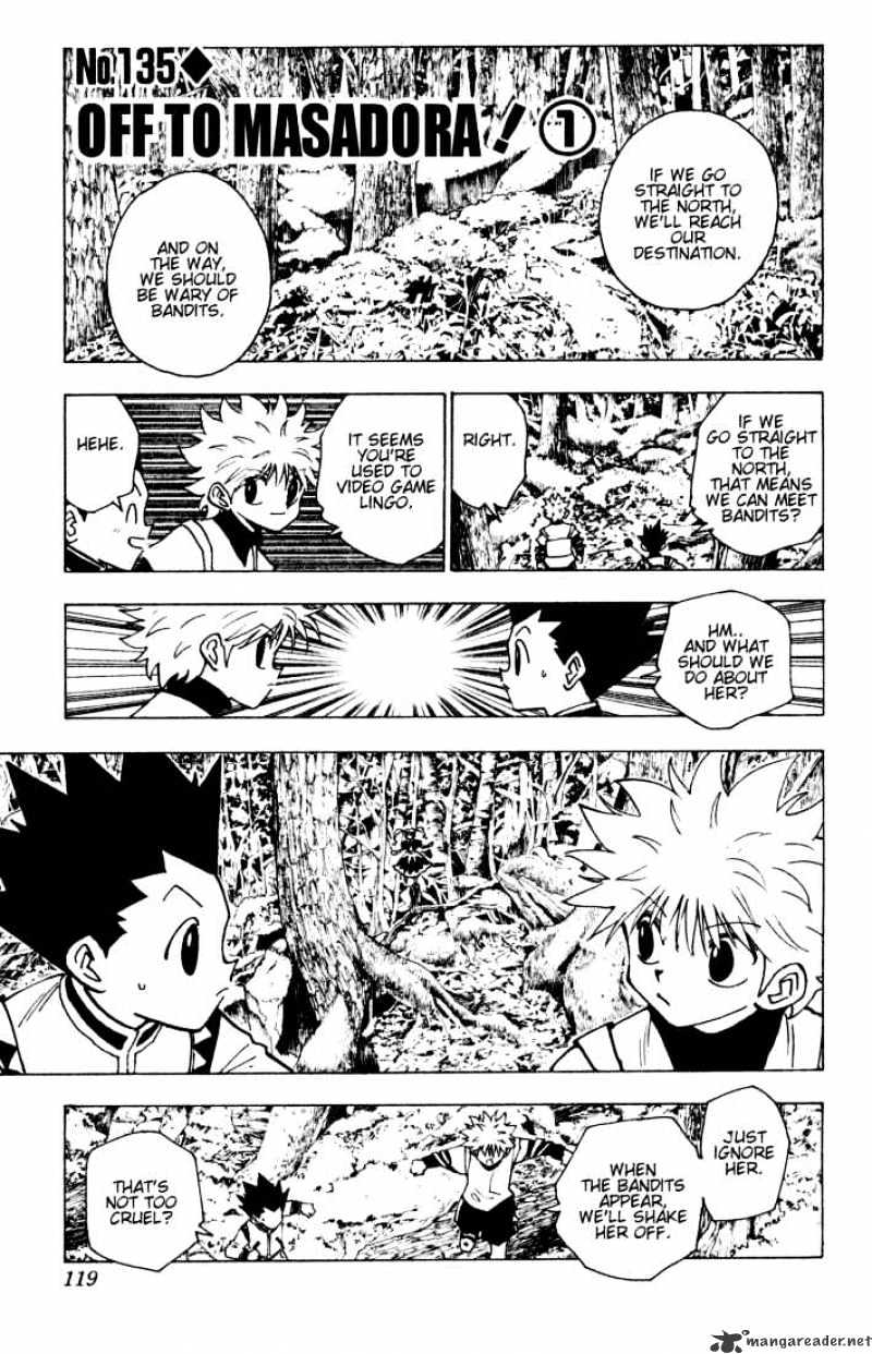 Hunter x Hunter, Chapter 135 - Off To Masadora 1 image 01