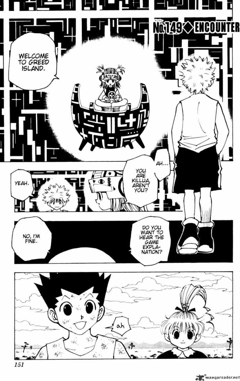 Hunter x Hunter, Chapter 149 - Welcome To Greed Island image 01