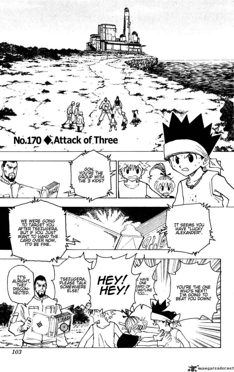 Hunter x Hunter, Chapter 170 - Attack Of Three 1 image 01