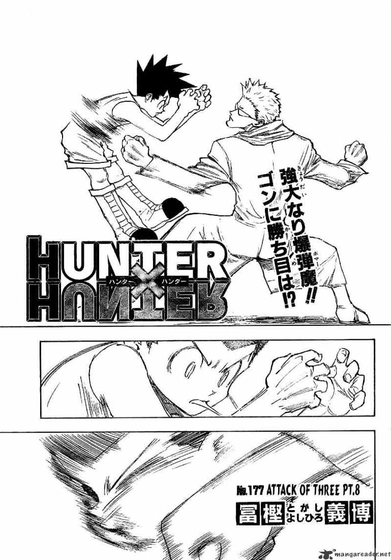 Hunter x Hunter, Chapter 177 - Attack Of Three 8 image 01