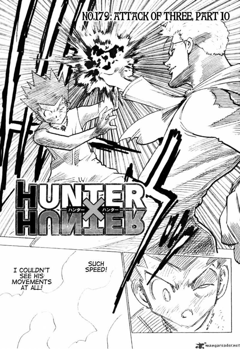 Hunter x Hunter, Chapter 179 - Attack Of Three 10 image 03