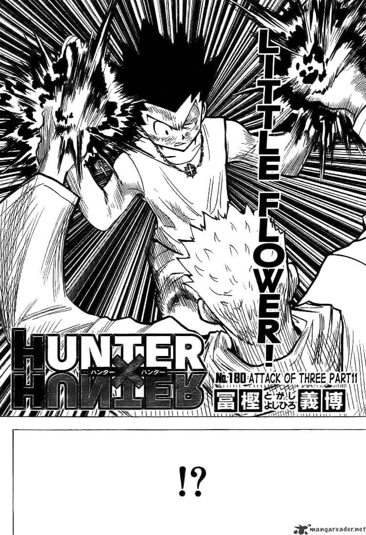 Hunter x Hunter, Chapter 180 - Attack Of Three 11 image 02