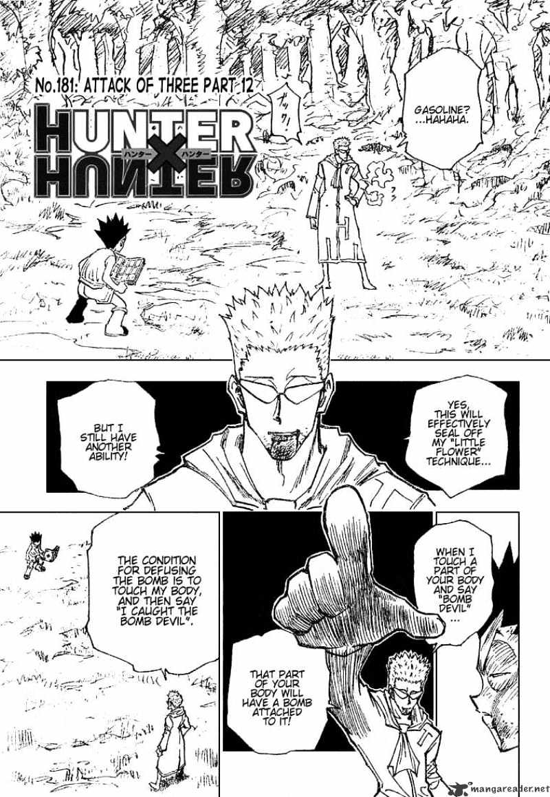 Hunter x Hunter, Chapter 181 - Attack Of Three 12 image 01