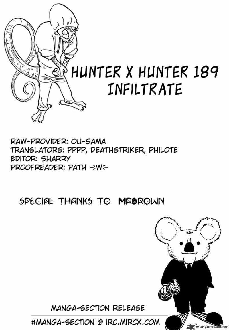 Hunter x Hunter, Chapter 189 - Infiltrate image 16