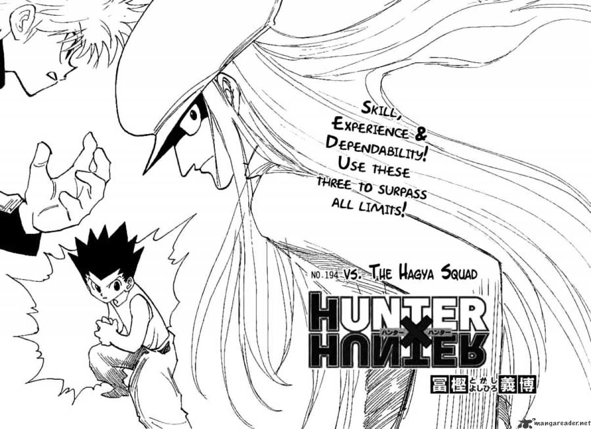 Hunter x Hunter, Chapter 194 - The Hagya Squad image 02