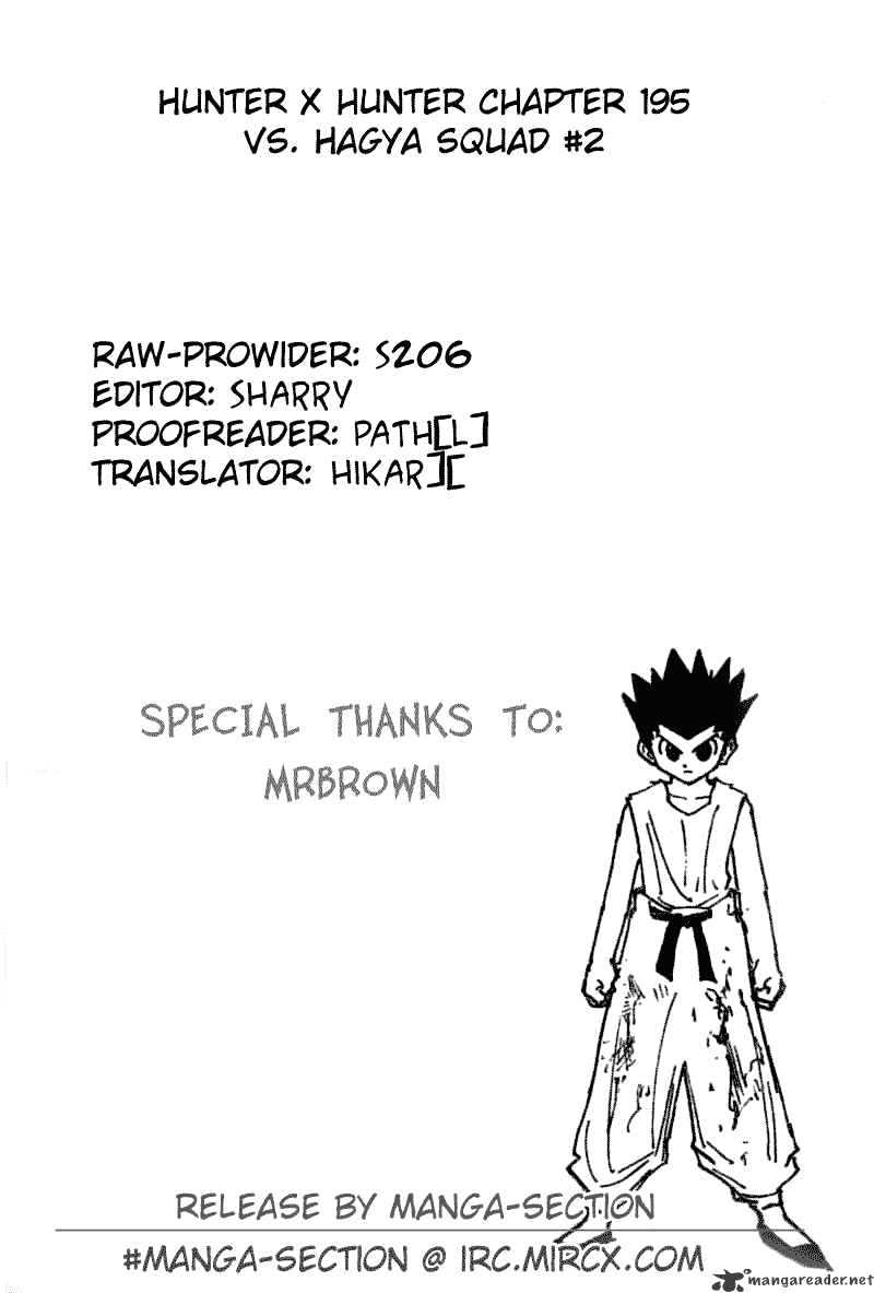 Hunter x Hunter, Chapter 195 - The Hagya Squad 2 image 15