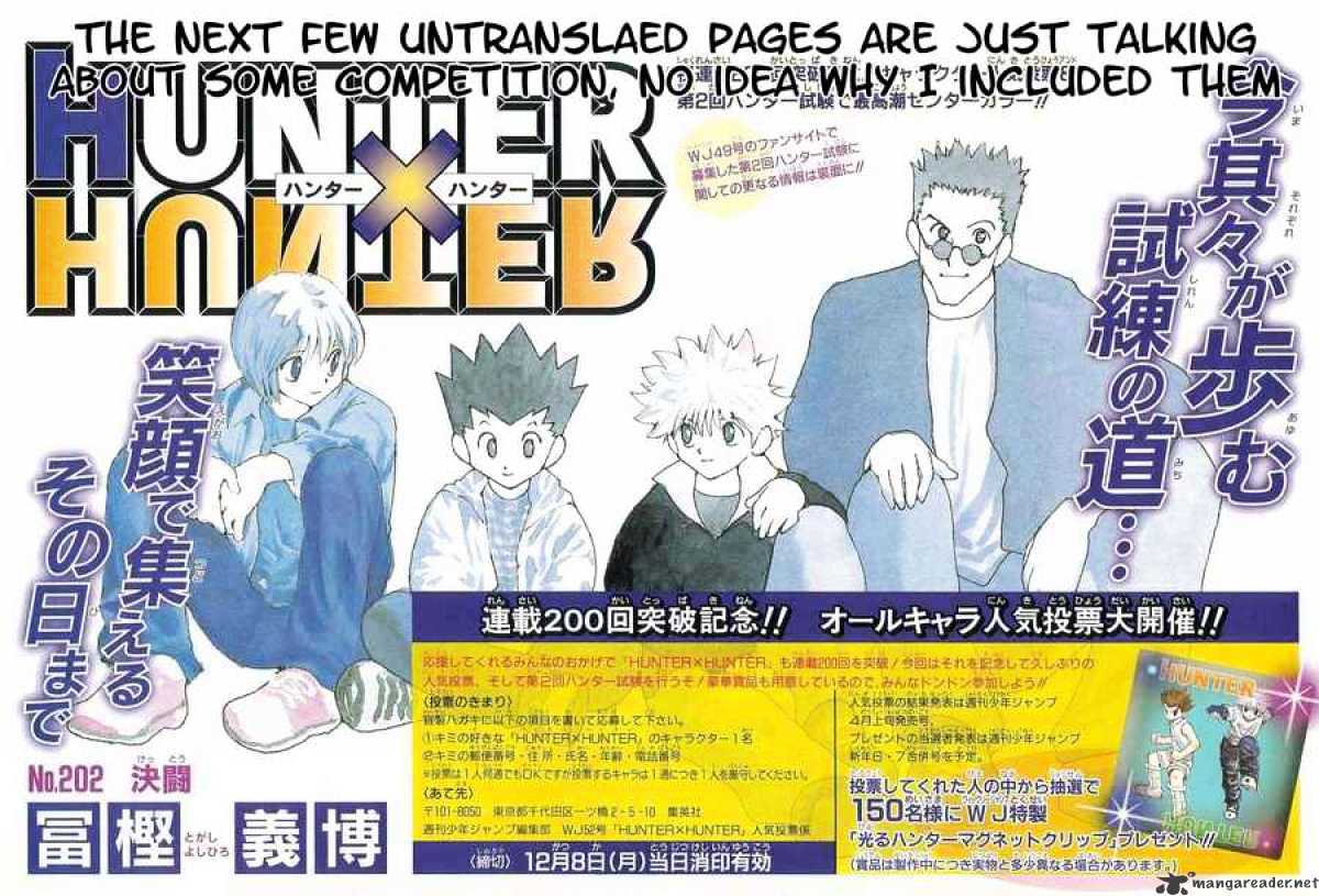 Hunter x Hunter, Chapter 202 - Duel image 02