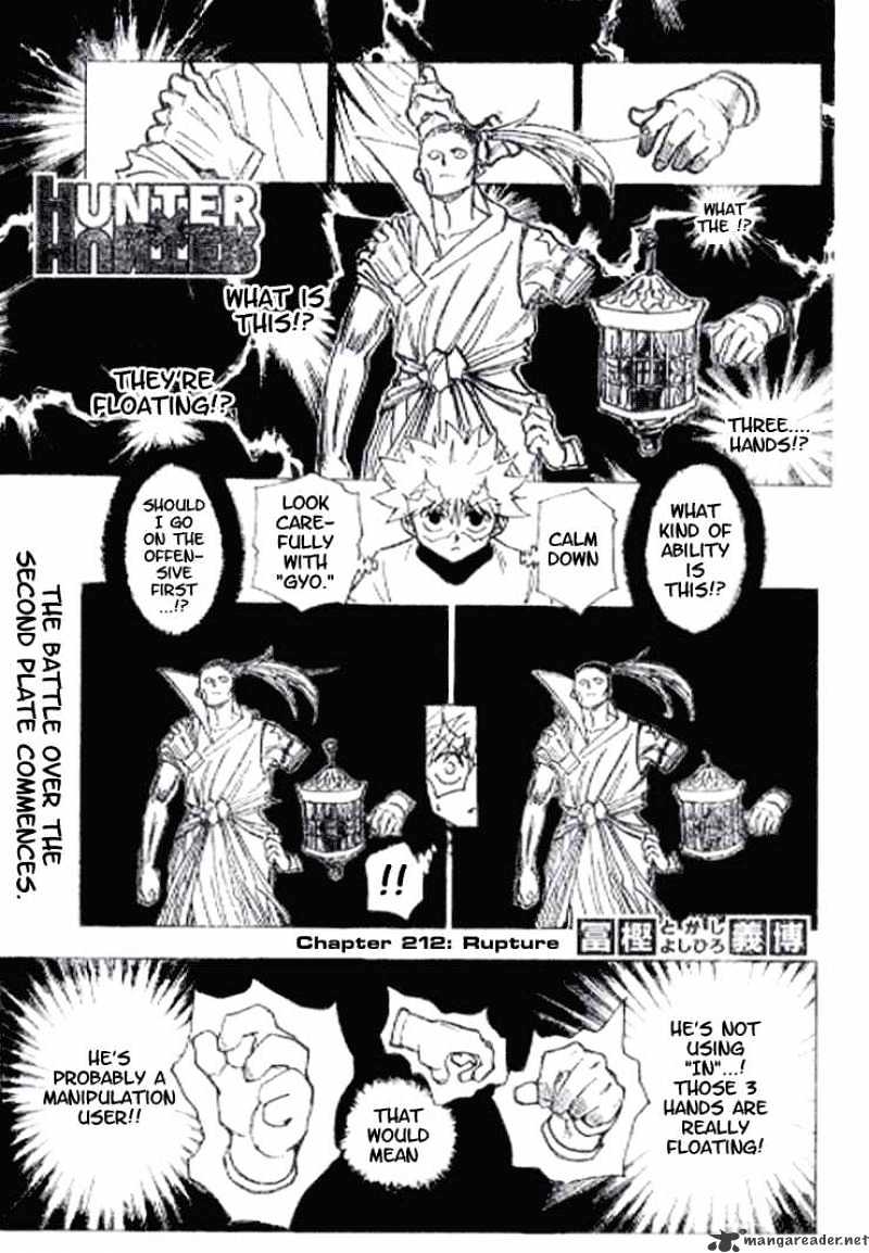 Hunter x Hunter, Chapter 212 - Rupture image 03