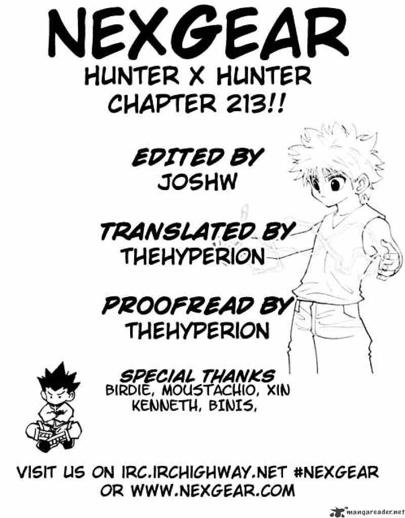 Hunter x Hunter, Chapter 213 - Birth image 01