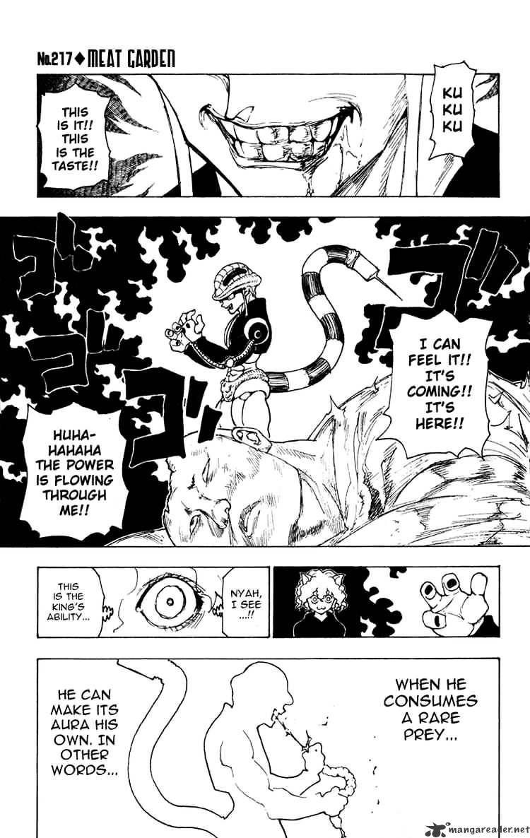 Hunter x Hunter, Chapter 217 - Meat Garden image 01