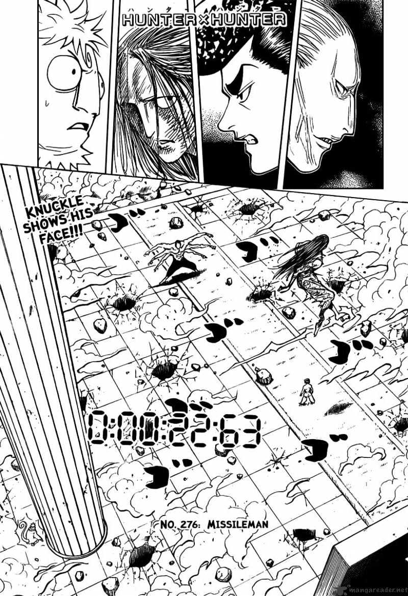 Hunter x Hunter, Chapter 276 - Missileman image 01