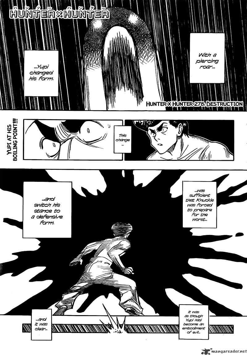 Hunter x Hunter, Chapter 278 - Destruction image 02