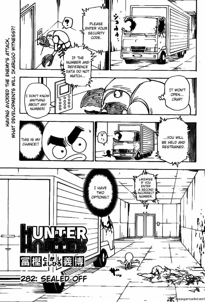 Hunter x Hunter, Chapter 282 - Sealed Off image 01