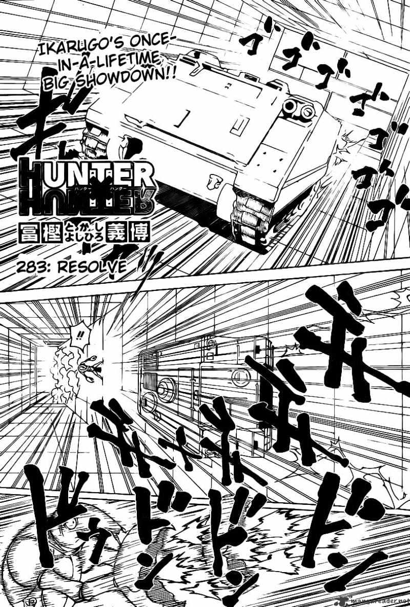 Hunter x Hunter, Chapter 283 - Resolve image 01