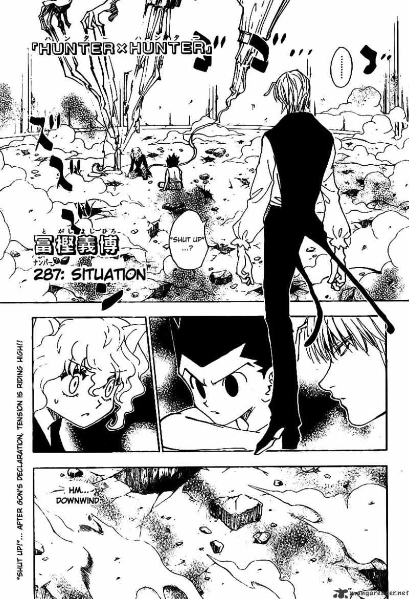 Hunter x Hunter, Chapter 287 - Situation image 01