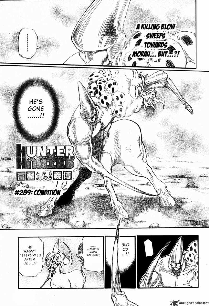 Hunter x Hunter, Chapter 289 - Condition image 02