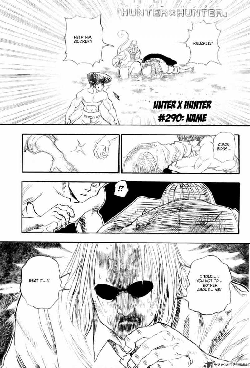 Hunter x Hunter, Chapter 290 - Name image 01