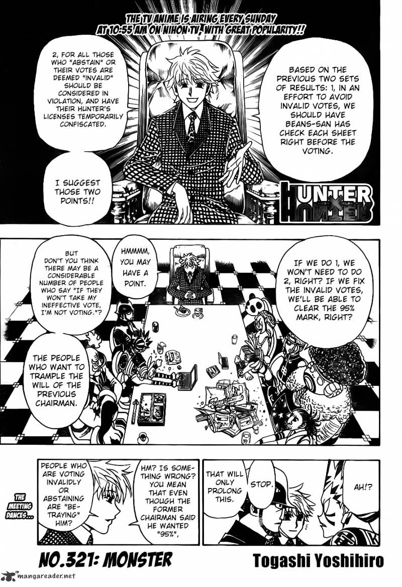 Hunter x Hunter, Chapter 321 - Monster image 01