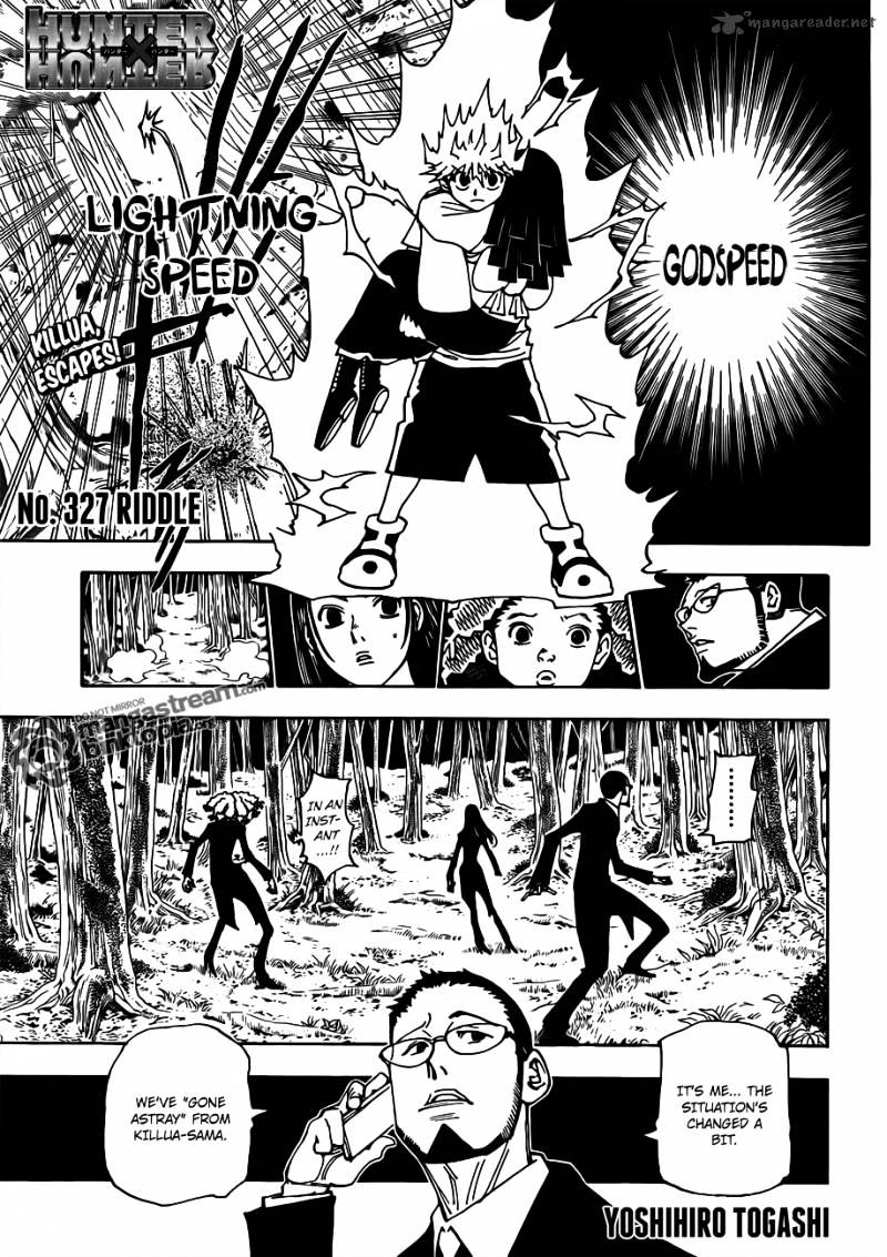 Hunter x Hunter, Chapter 327 - Riddle image 01