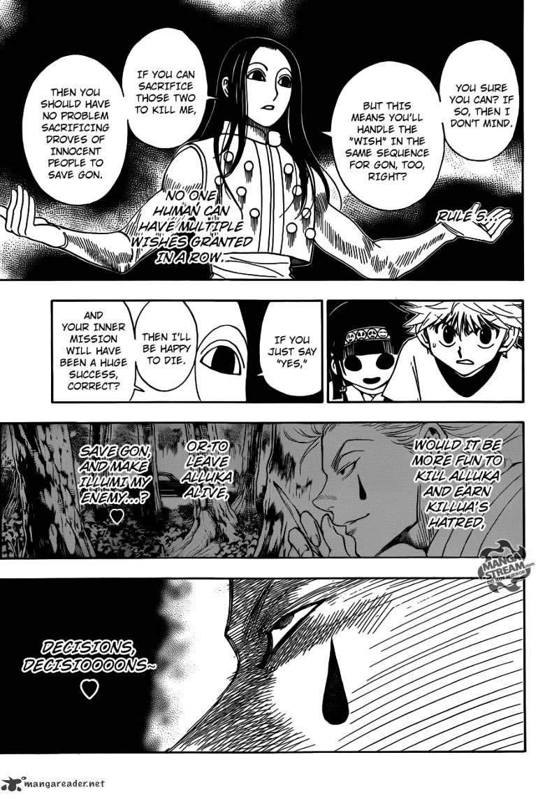 Hunter x Hunter, Chapter 330 - Confession image 08