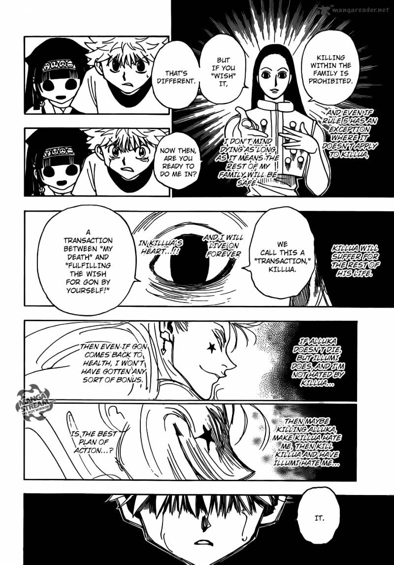 Hunter x Hunter, Chapter 330 - Confession image 09