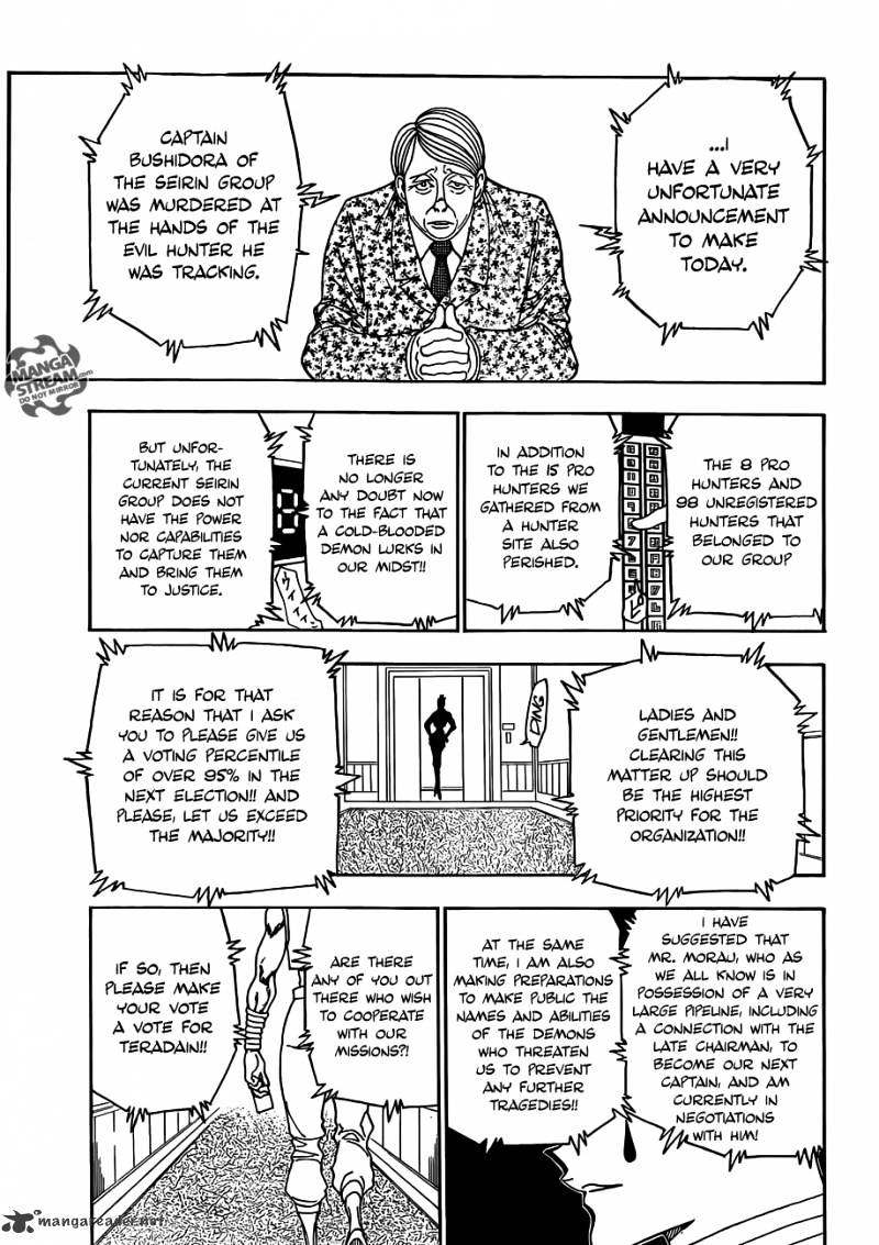 Hunter x Hunter, Chapter 330 - Confession image 16