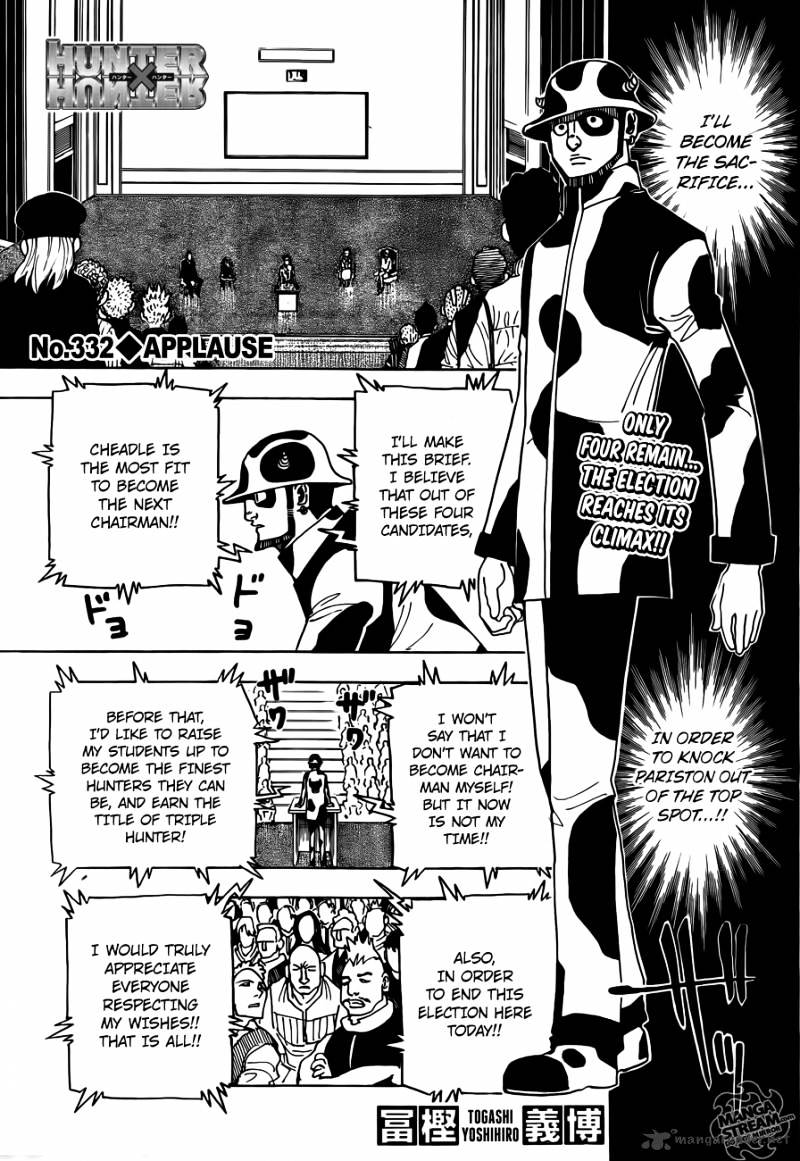 Hunter x Hunter, Chapter 332 - Applause image 01