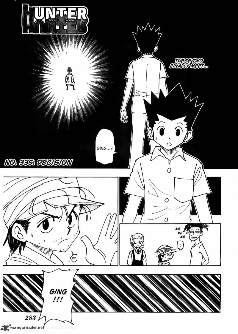 Hunter x Hunter, Chapter 335 - Decision image 01