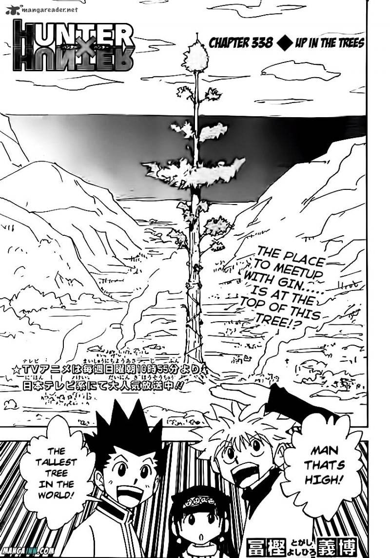 Hunter x Hunter, Chapter 338 - Up In The Trees image 01