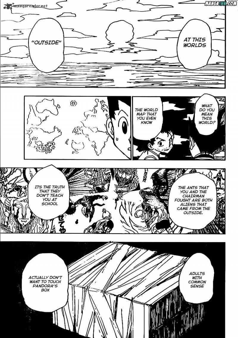 Hunter x Hunter, Chapter 338 - Up In The Trees image 16