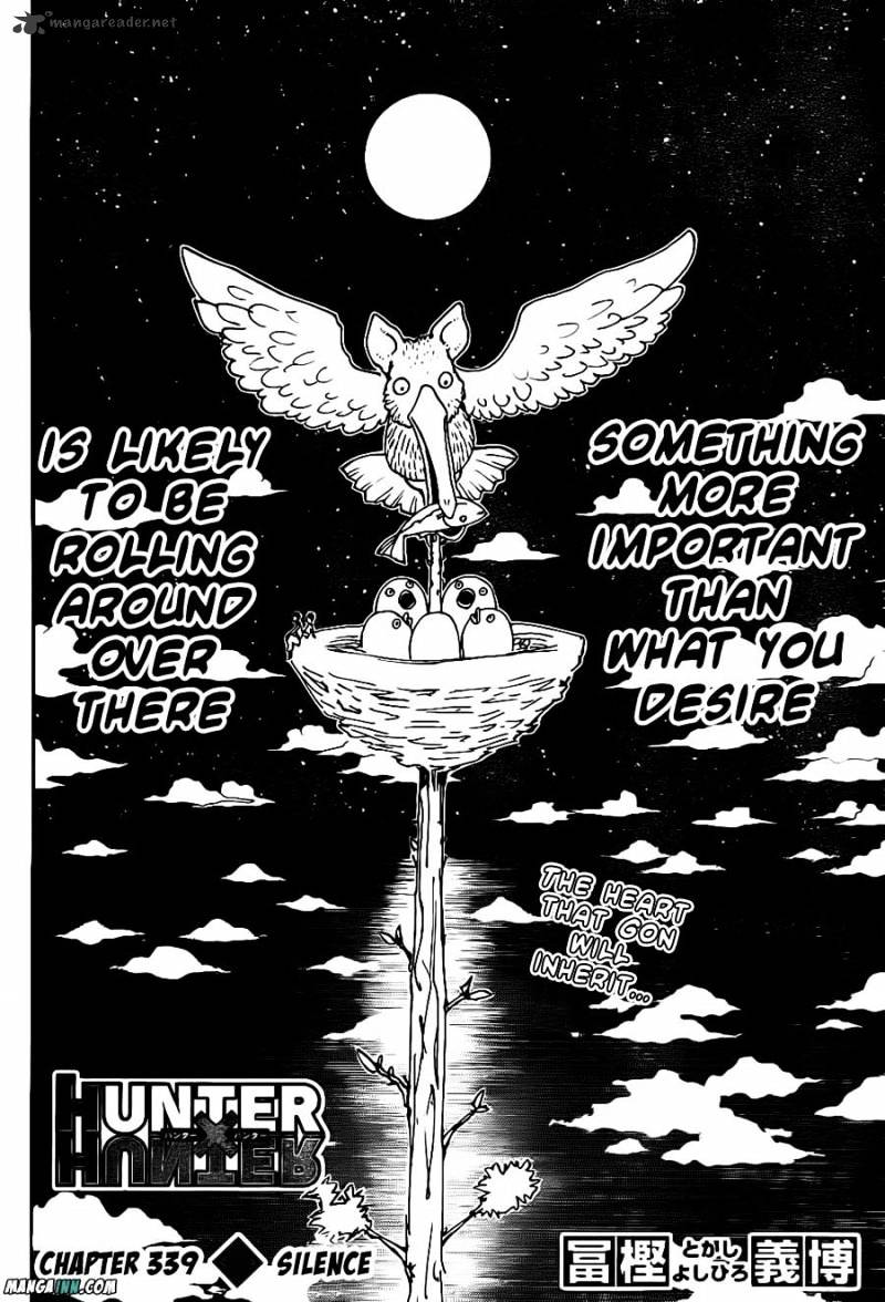 Hunter x Hunter, Chapter 339 - Silence image 02