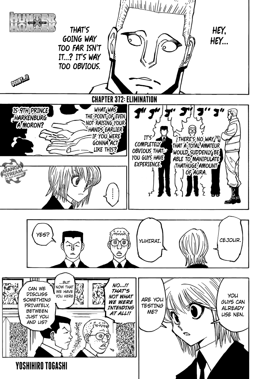 Hunter x Hunter, Chapter 372 - Elimination image 01