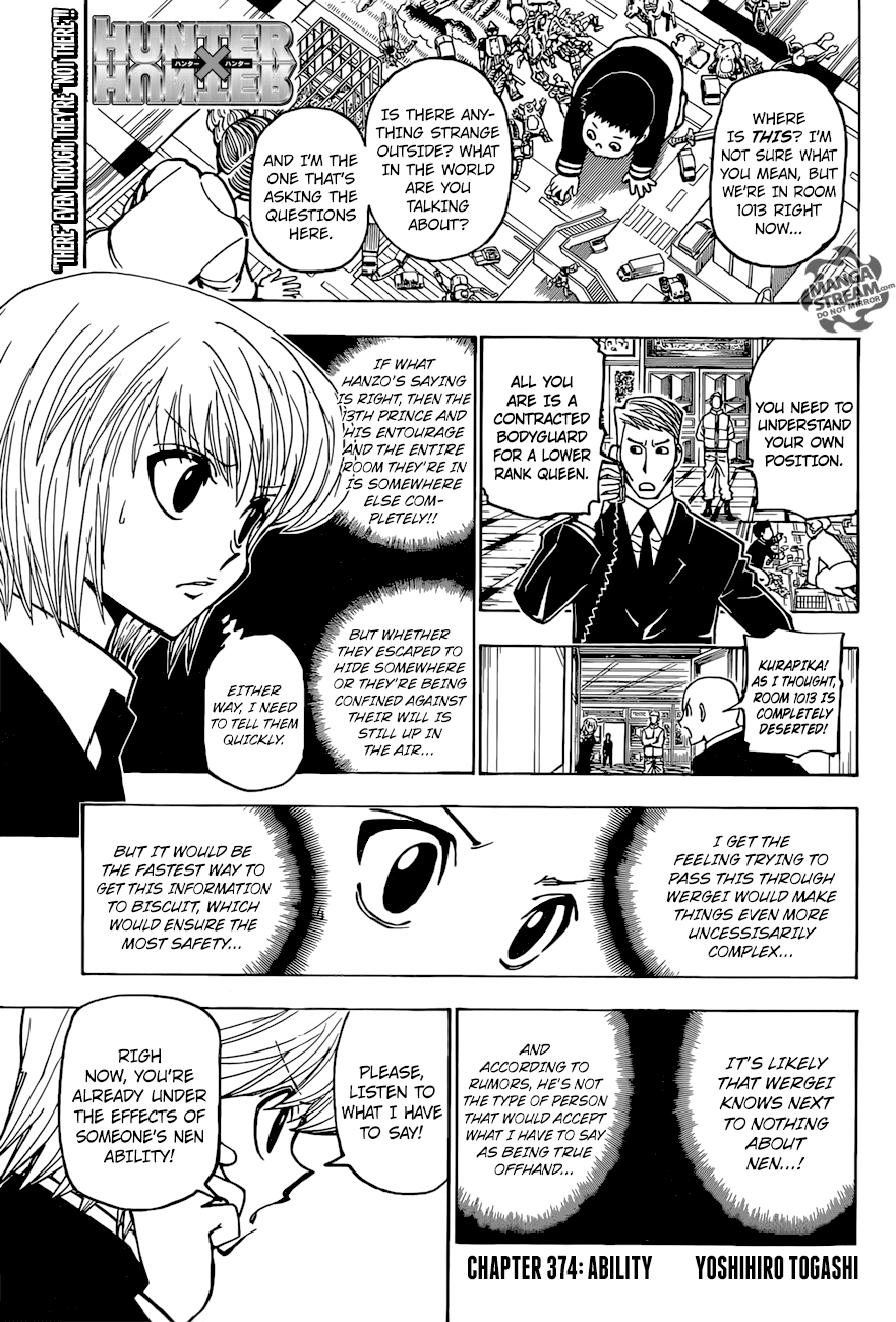 Hunter x Hunter, Chapter 374 - Ability image 01