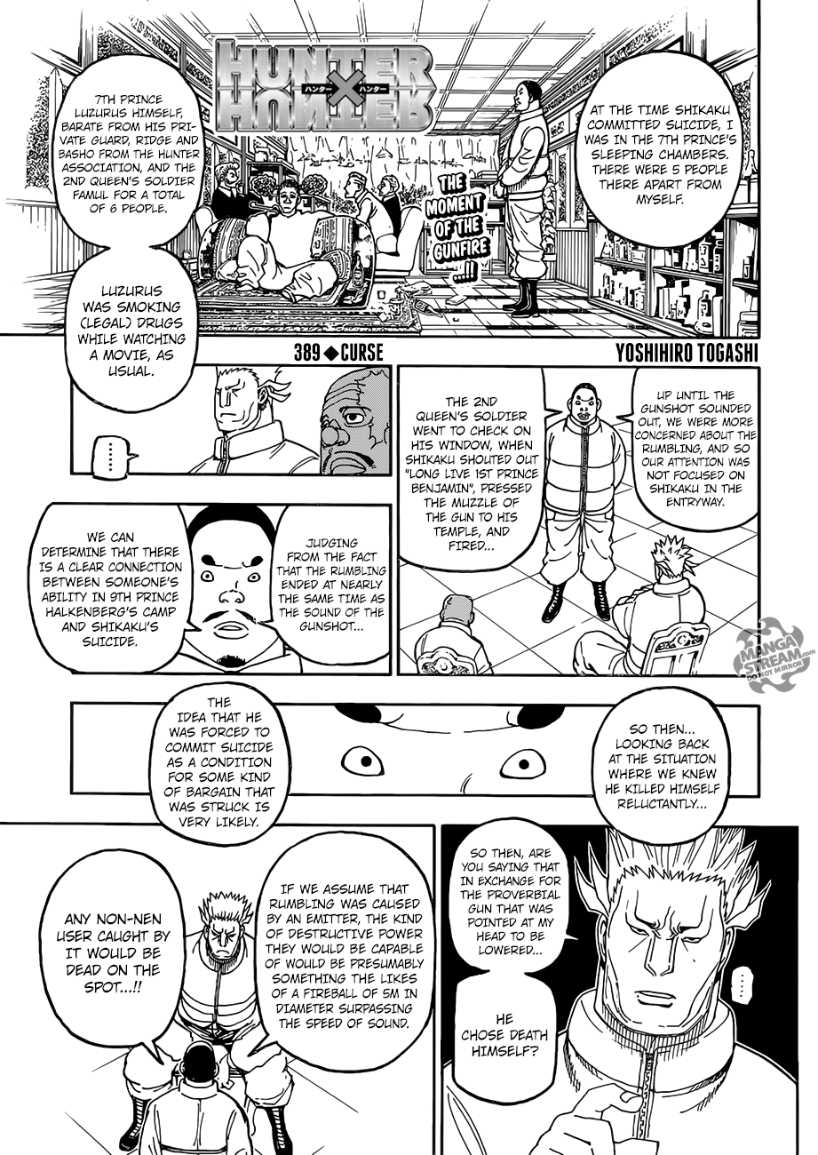 Hunter x Hunter, Chapter 389 - Curse image 01