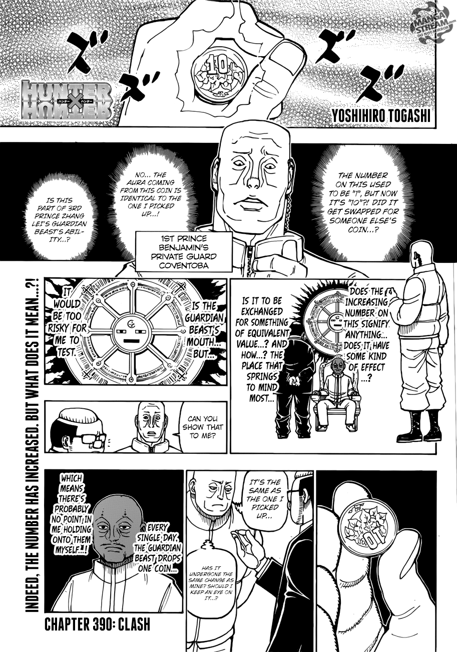 Hunter x Hunter, Chapter 390 - Clash image 01