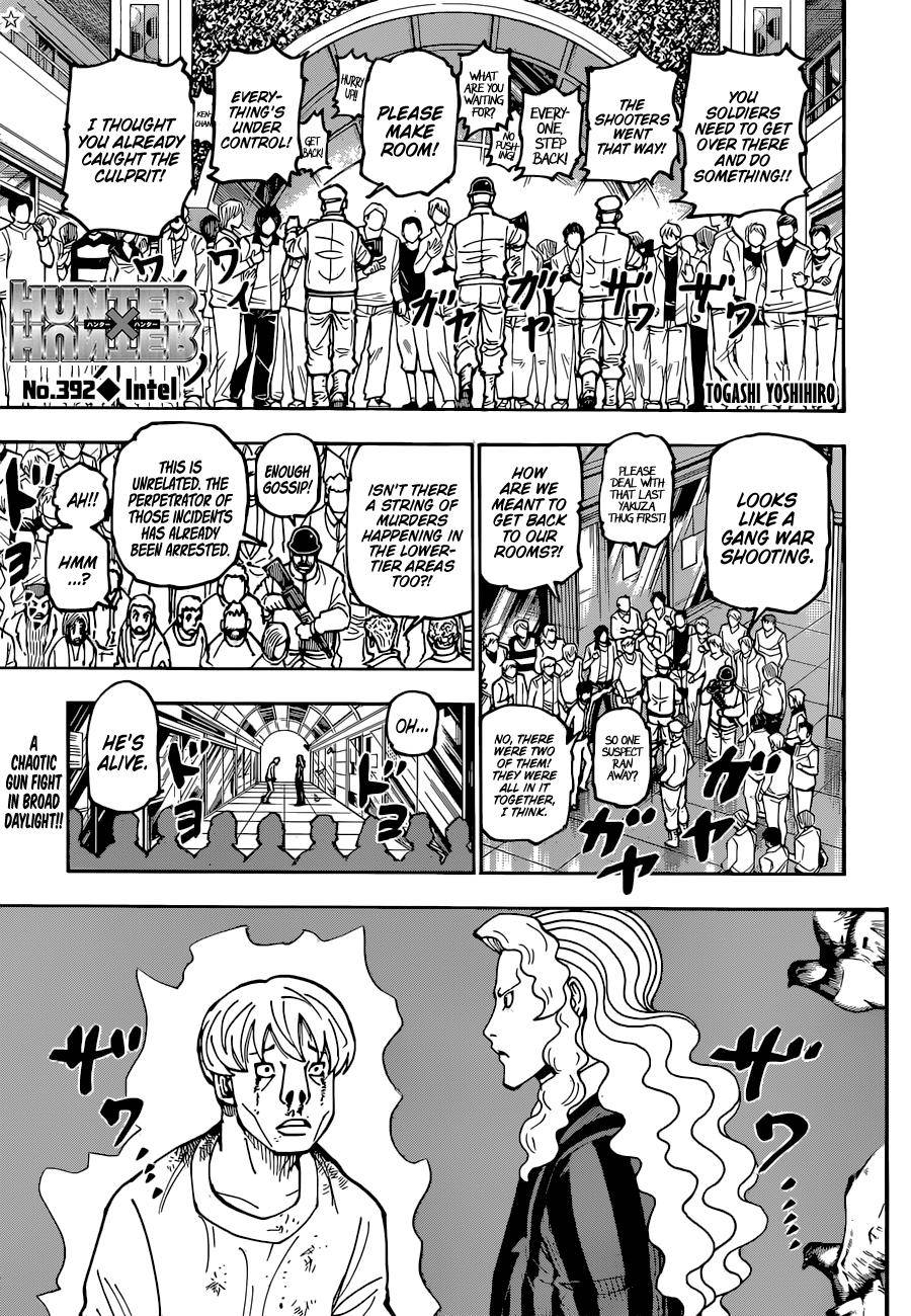 Hunter x Hunter, Chapter 392 image 01