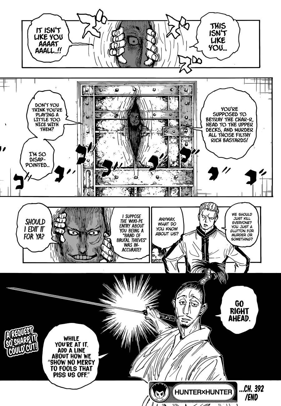 Hunter x Hunter, Chapter 392 image 20