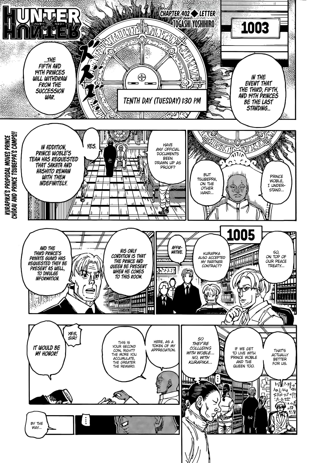 Hunter x Hunter, Chapter 402 image 01