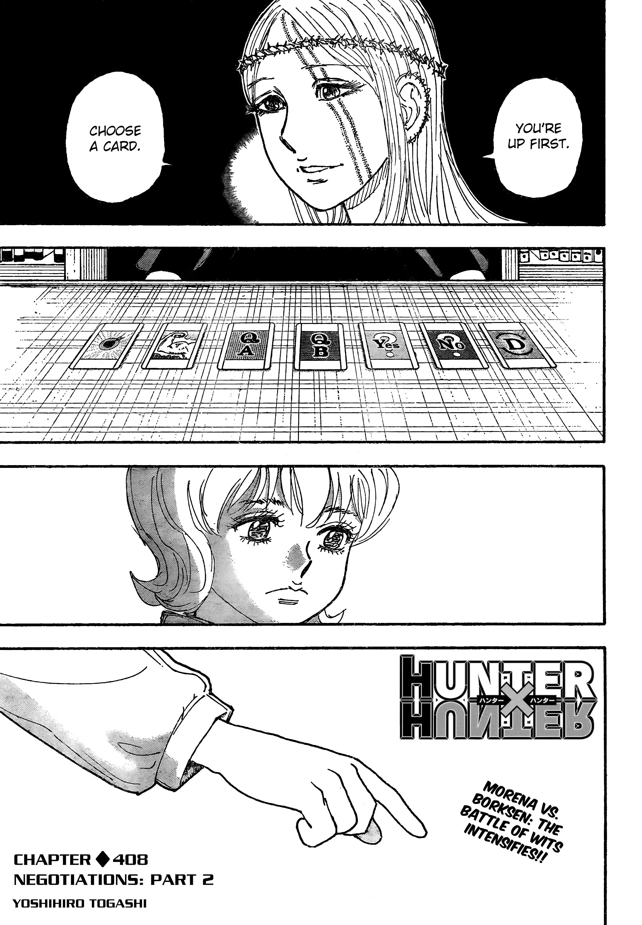 Hunter x Hunter, Chapter 408 - Negotiations Part 2 image 01