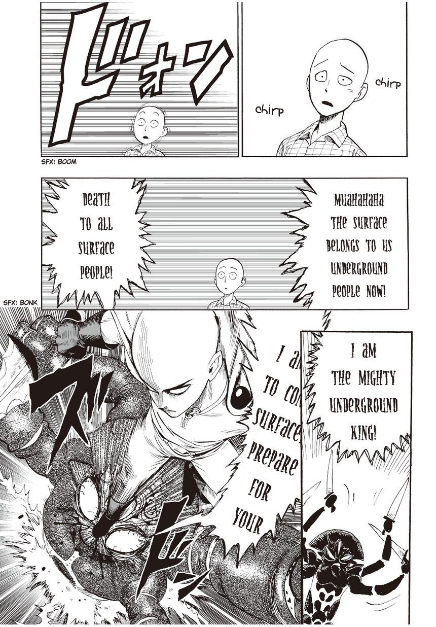 One Punch Man, Chapter 4 - Subterraneans of Darkness image 18