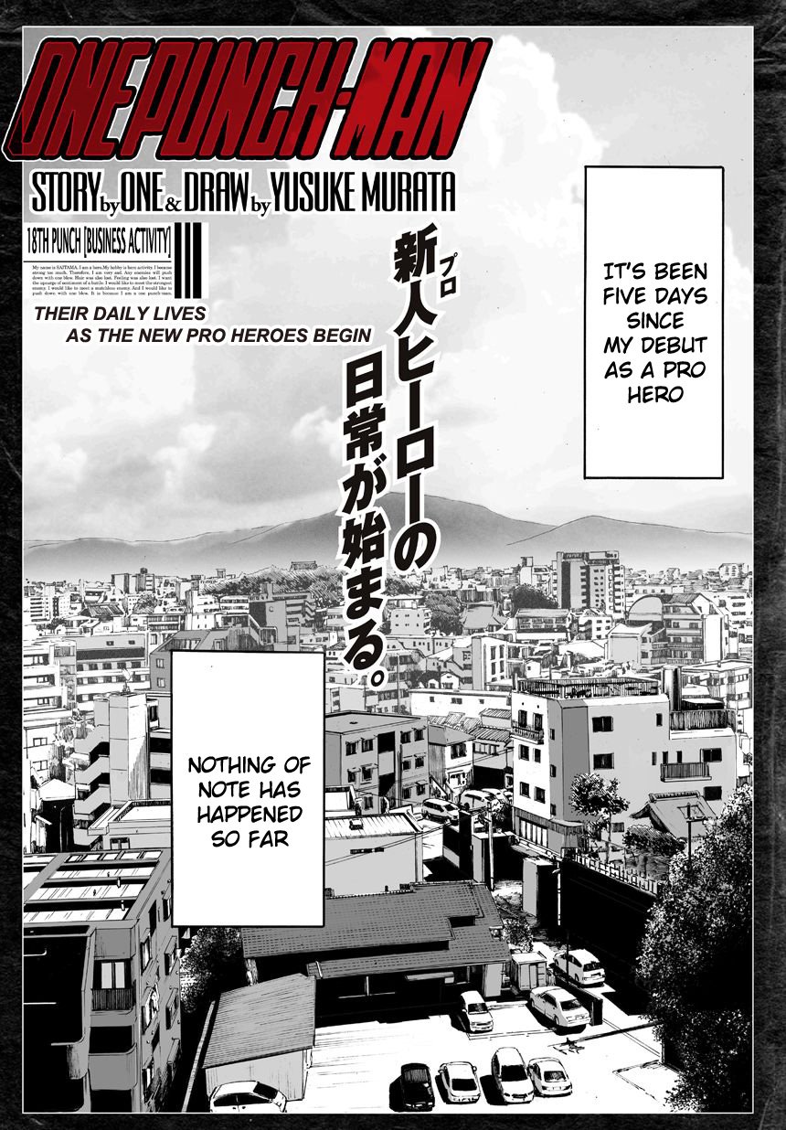 One Punch Man, Chapter 18 - Pounding the Pavement image 01