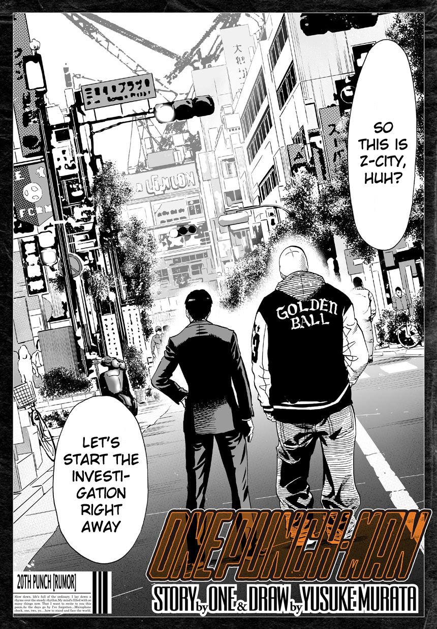 One Punch Man, Chapter 20 - The Rumor image 01